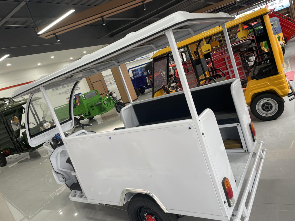 tuktuk Electric 3 Wheel Motorcycle – 1.1M Electric Loader – 800W PMSM Motor, EEC Certified, Open Cargo Bed, 50-70km/h, 175kg Payload, Steel Frame - Gallery Image
