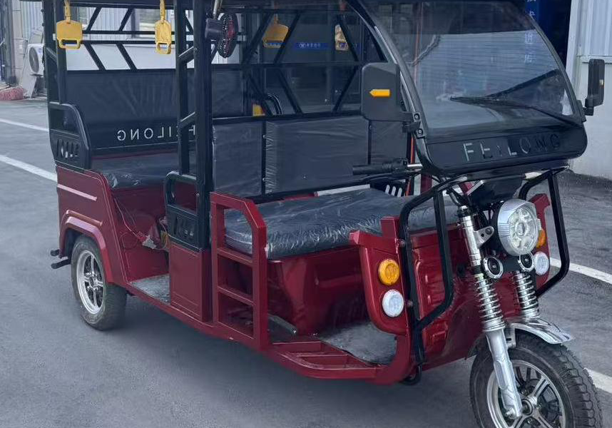 tuktuk Electric 3 Wheel Motorcycle – 1.3M P&L 8-Passenger – 2000W DC Motor, 8 Passengers Max Capacity, 35km/h, Lithium or Lead-Acid Battery
