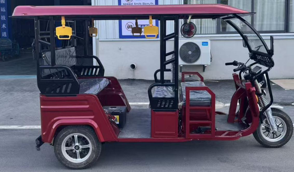 tuktuk Electric 3 Wheel Motorcycle – 1.3M P&L 8-Passenger – 2000W DC Motor, 8 Passengers Max Capacity, 35km/h, Lithium or Lead-Acid Battery - Gallery Image